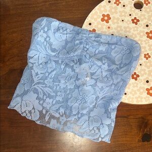 RSQ Light Blue Lace Bandeau Top